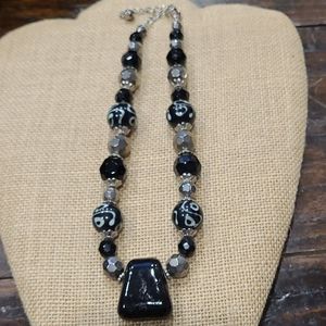 Nice Black Center Stone Necklace
